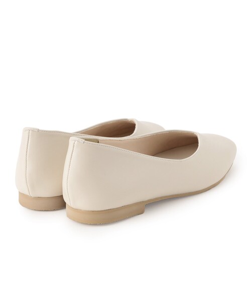 grove（グローブ）の「◆【人間工学】つつまれフィットスクエアトゥフラットパンプス【入卒対応可】（その他シューズ・レディース・シルバー/ブラック/ブラック系3/ライトベージュ・L/M/S）」の7枚目の写真