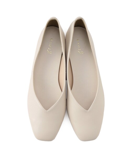 grove（グローブ）の「◆【人間工学】つつまれフィットスクエアトゥフラットパンプス【入卒対応可】（その他シューズ・レディース・シルバー/ブラック/ブラック系3/ライトベージュ・L/M/S）」の8枚目の写真