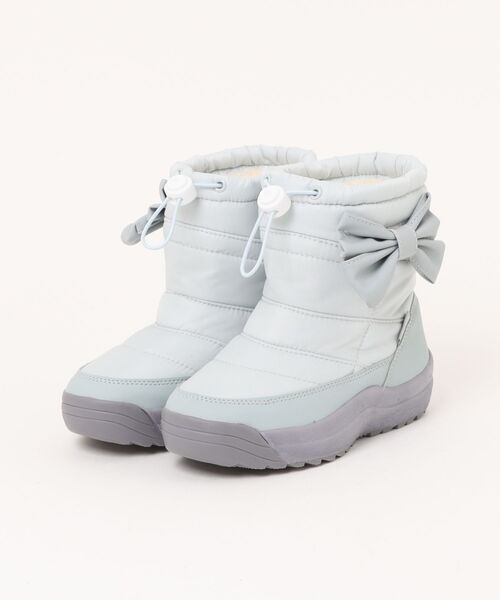 Catherine Cottage（キャサリンコテージ）の「収納式スパイク付きスノーブーツ（ブーツ・キッズ・ライラック/グレー/ネイビー・22/21/20/19/18/17/24/23）」の2枚目の写真