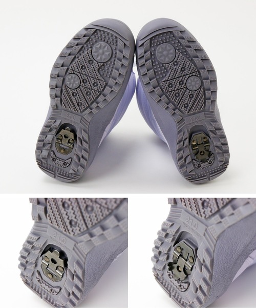 Catherine Cottage（キャサリンコテージ）の「収納式スパイク付きスノーブーツ（ブーツ・キッズ・ライラック/グレー/ネイビー・22/21/20/19/18/17/24/23）」の6枚目の写真