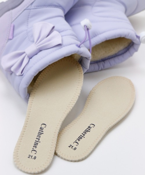 Catherine Cottage（キャサリンコテージ）の「収納式スパイク付きスノーブーツ（ブーツ・キッズ・ライラック/グレー/ネイビー・22/21/20/19/18/17/24/23）」の8枚目の写真