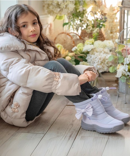 Catherine Cottage（キャサリンコテージ）の「収納式スパイク付きスノーブーツ（ブーツ・キッズ・ライラック/グレー/ネイビー・22/21/20/19/18/17/24/23）」の14枚目の写真