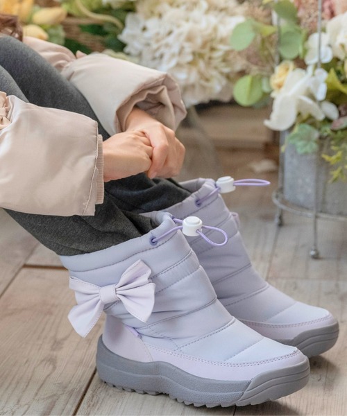 Catherine Cottage（キャサリンコテージ）の「収納式スパイク付きスノーブーツ（ブーツ・キッズ・ライラック/グレー/ネイビー・22/21/20/19/18/17/24/23）」の10枚目の写真