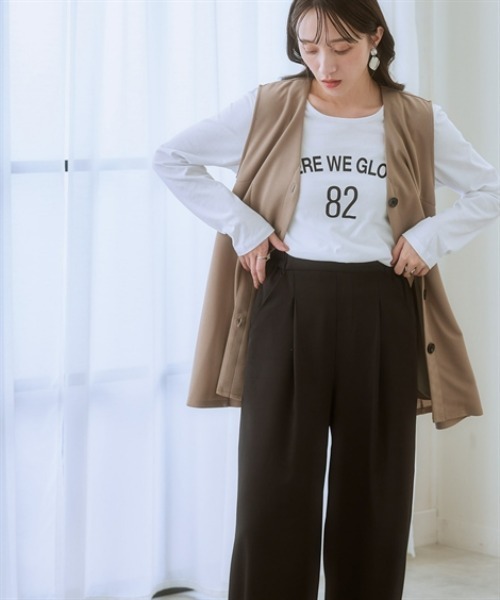 セール】ジレセットアップ（ペプラムジレ＋パンツ）（スーツセット