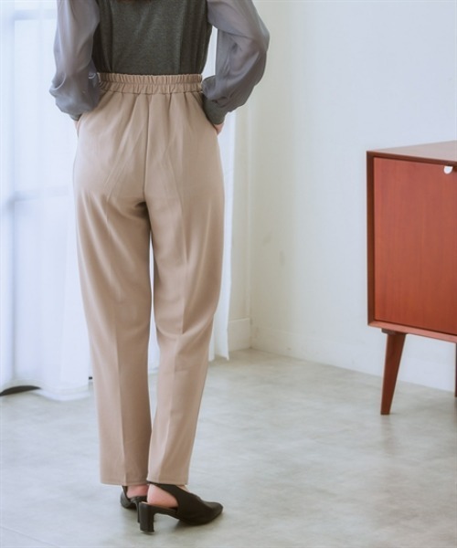 nissen(ニッセン)の「ジレセットアップ(ペプラムジレ+パンツ)(スーツセット・レディース・ブラック/ベージュ・LL/L/M/S/3L)」の9枚目の写真