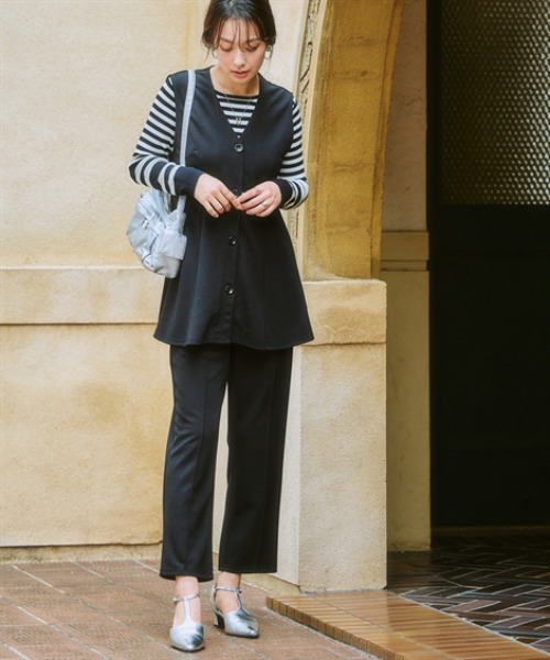 セール】ジレセットアップ（ペプラムジレ＋パンツ）（スーツセット