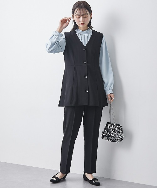 Nolley's ジレ、パンツ　セットアップ セットアップ対応》ウォッシャブルダブルクロスジレ | NOLLEY'S
