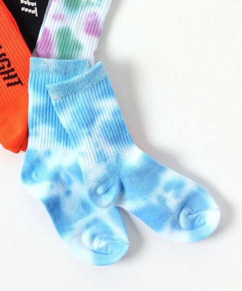 BREEZE（ブリーズ）の「ロゴ・タイダイソックス（ソックス/靴下・キッズ・オレンジ/パープル/ブルー/ブラック・15 /18/21）」の3枚目の写真