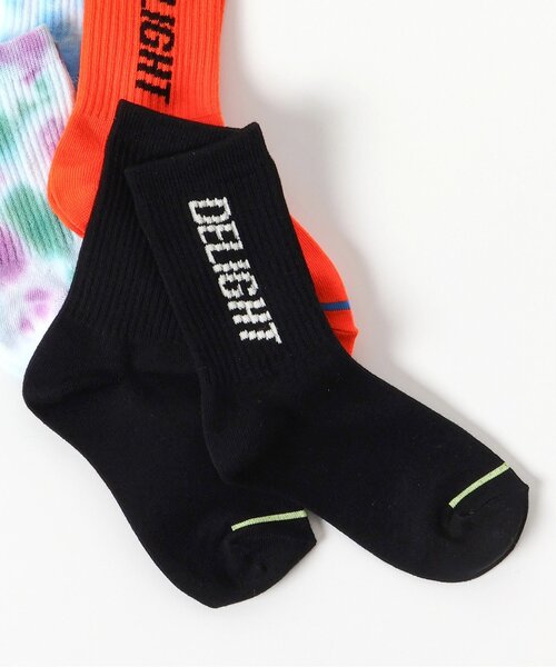 BREEZE（ブリーズ）の「ロゴ・タイダイソックス（ソックス/靴下・キッズ・オレンジ/パープル/ブルー/ブラック・15 /18/21）」の2枚目の写真