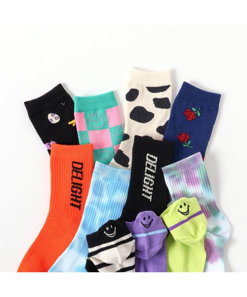 BREEZE（ブリーズ）の「ロゴ・タイダイソックス（ソックス/靴下・キッズ・オレンジ/パープル/ブルー/ブラック・15 /18/21）」の14枚目の写真