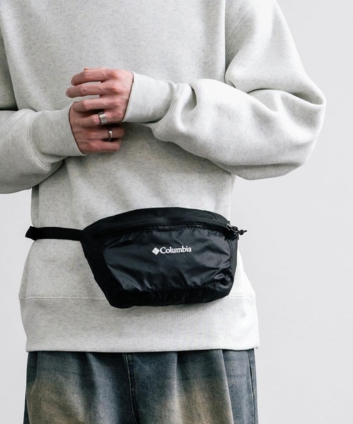 Columbia(コロンビア)の「Columbia コロンビア LIGHT WEIGHT PACKABLE HIPPACK パッカブルボディバッグ ヒップパック(ボディバッグ/ウエストポーチ・メンズ・ブラック/オリーブ・FREE)」の4枚目の写真