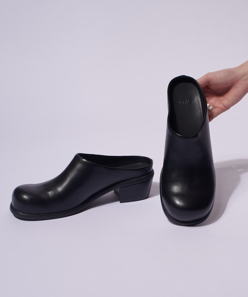 Lui's（ルイス）の「ワイドトゥーミュール（その他シューズ・メンズ・ブラック・43/42/41）」の4枚目の写真