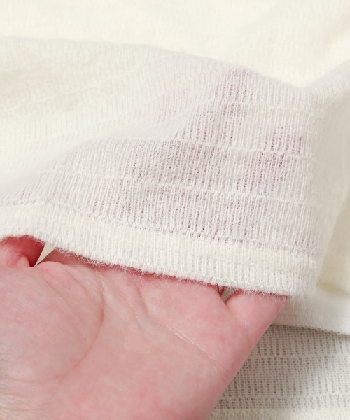 Rejoule（リジュール）の「起毛レースボトルネックトップス（Tシャツ/カットソー・レディース・アイボリー/ブラック・FREE）」の18枚目の写真