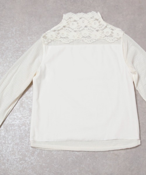 Rejoule（リジュール）の「起毛レースボトルネックトップス（Tシャツ/カットソー・レディース・アイボリー/ブラック・FREE）」の20枚目の写真