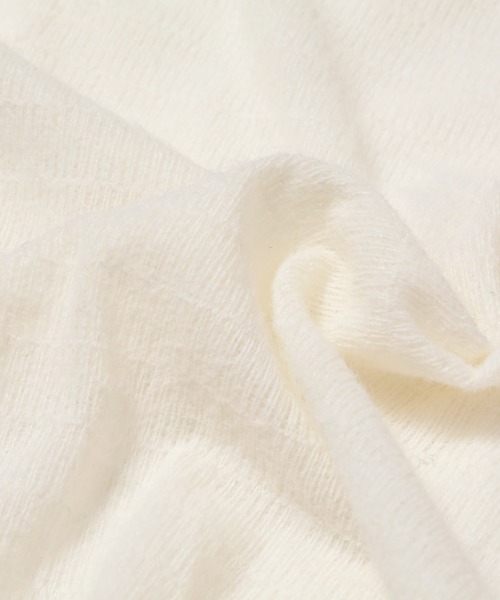 Rejoule（リジュール）の「起毛レースボトルネックトップス（Tシャツ/カットソー・レディース・アイボリー/ブラック・FREE）」の21枚目の写真