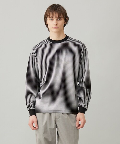 UNFILO(アンフィーロ)の「スマート ストレッチ ロングスリーブTEE(Tシャツ/カットソー・メンズ・ブラック系/グレー系1/ブラック系1/グレー系/ホワイト系/ネイビー系・X-LARGE/SMALL/MEDIUM/LARGE)」の4枚目の写真