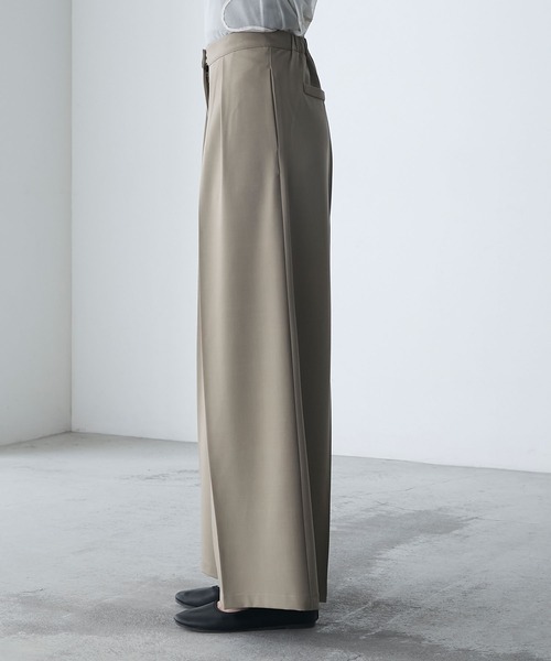 forksy.（フォルクシー）の「【forksy.】【オケージョン対応】ファスナー付きベスト＆シルエットが選べる パンツセット（パンツドレス・レディース・グレー/ブラック/ネイビー・36S/38S/36W/38W）」の13枚目の写真