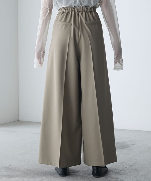 forksy.（フォルクシー）の「【forksy.】【オケージョン対応】ファスナー付きベスト＆シルエットが選べる パンツセット（パンツドレス・レディース・グレー/ブラック/ネイビー・36S/38S/36W/38W）」の16枚目の写真