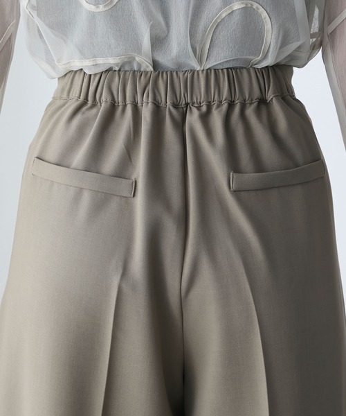 forksy.（フォルクシー）の「【forksy.】【オケージョン対応】ファスナー付きベスト＆シルエットが選べる パンツセット（パンツドレス・レディース・グレー/ブラック/ネイビー・36S/38S/36W/38W）」の17枚目の写真