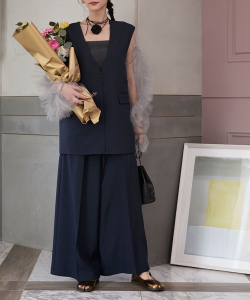 スーツ・フォーマル・ドレス et.UNiVER separated pants combination et.UNiVER パンツドレス Baloom-like pantsdress : ZOZOTOWN