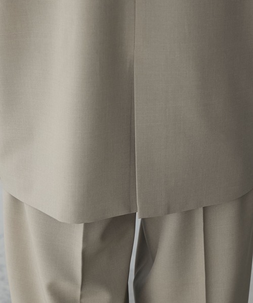 forksy.（フォルクシー）の「【forksy.】【オケージョン対応】ファスナー付きベスト＆シルエットが選べる パンツセット（パンツドレス・レディース・グレー/ブラック/ネイビー・36S/38S/36W/38W）」の4枚目の写真