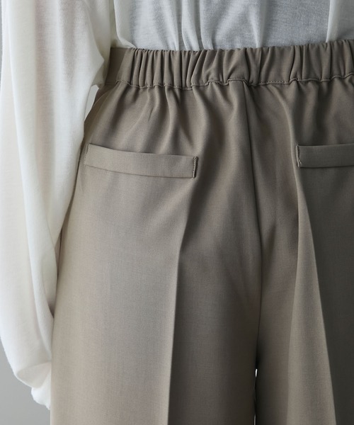 forksy.（フォルクシー）の「【forksy.】【オケージョン対応】ファスナー付きベスト＆シルエットが選べる パンツセット（パンツドレス・レディース・グレー/ブラック/ネイビー・36S/38S/36W/38W）」の7枚目の写真