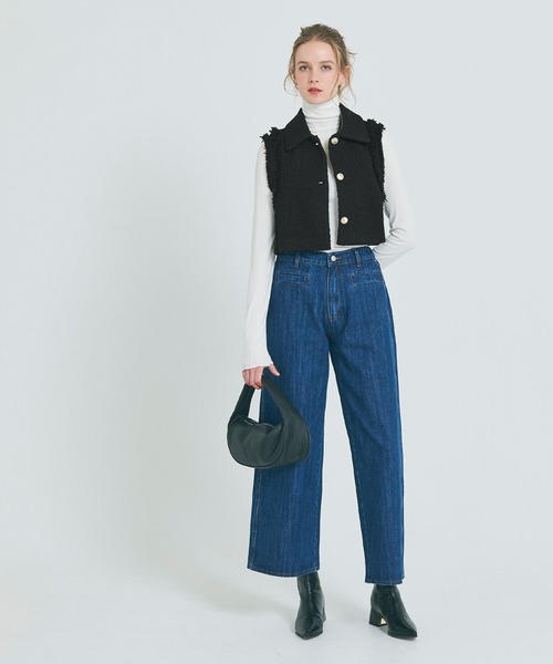 coca（coca）（コカ）の「ツイードクロップドベスト（ベスト）」 - WEAR