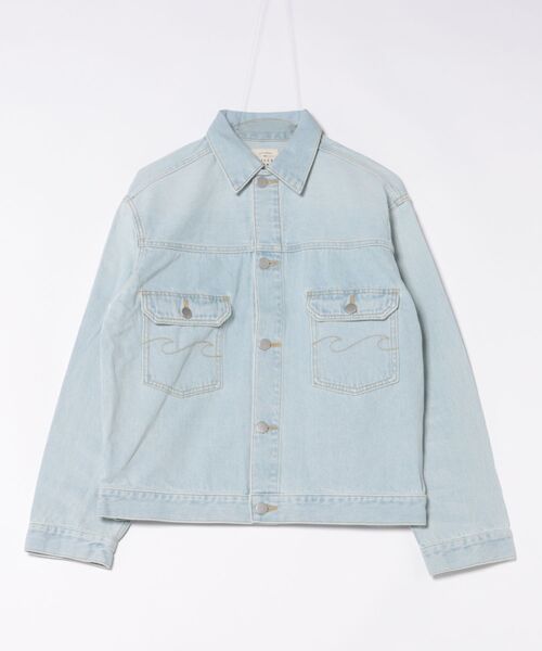 BILLABONG(ビラボン)の「BILLABONG/ビラボン デニムジャケット BF013-752(デニムジャケット・レディース・ライトブルー・L/M)」の4枚目の写真