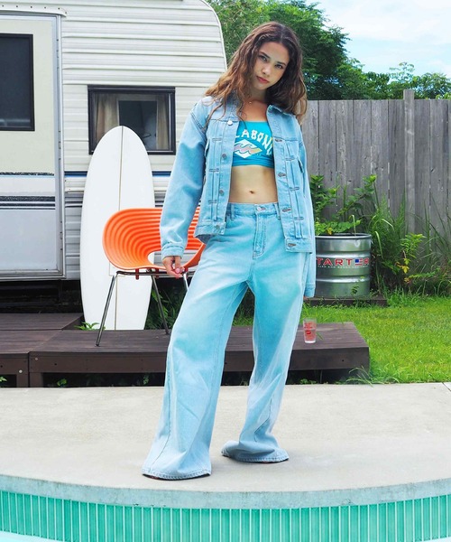 BILLABONG(ビラボン)の「BILLABONG/ビラボン デニムジャケット BF013-752(デニムジャケット・レディース・ライトブルー・L/M)」の2枚目の写真