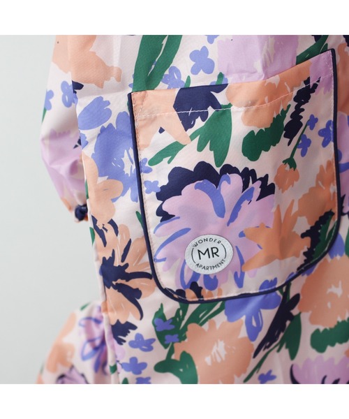 MR(まる)の「レトロフラワー・アートチェックレインコート(レインコート/ポンチョ・キッズ・オレンジ/ピンク・130cm/120cm/110cm/100cm/90cm/140cm)」の19枚目の写真