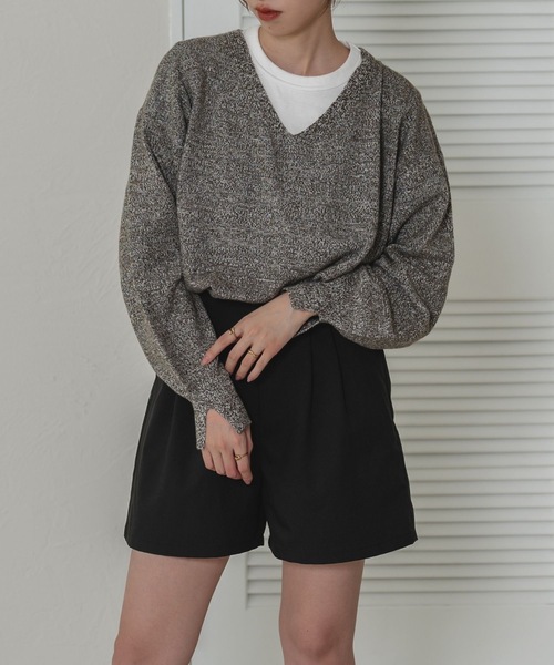 raffime(ラフィミー)の「【Raffime】タックハイウエストショートパンツ(その他パンツ・レディース・アイボリー/ブラック/グレー・フリー)」の17枚目の写真