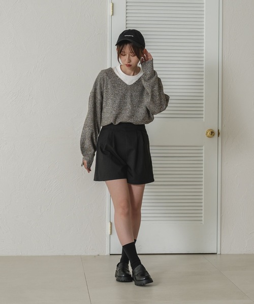 raffime(ラフィミー)の「【Raffime】タックハイウエストショートパンツ(その他パンツ・レディース・アイボリー/ブラック/グレー・フリー)」の22枚目の写真