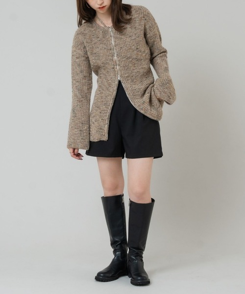 raffime(ラフィミー)の「【Raffime】タックハイウエストショートパンツ(その他パンツ・レディース・アイボリー/ブラック/グレー・フリー)」の7枚目の写真