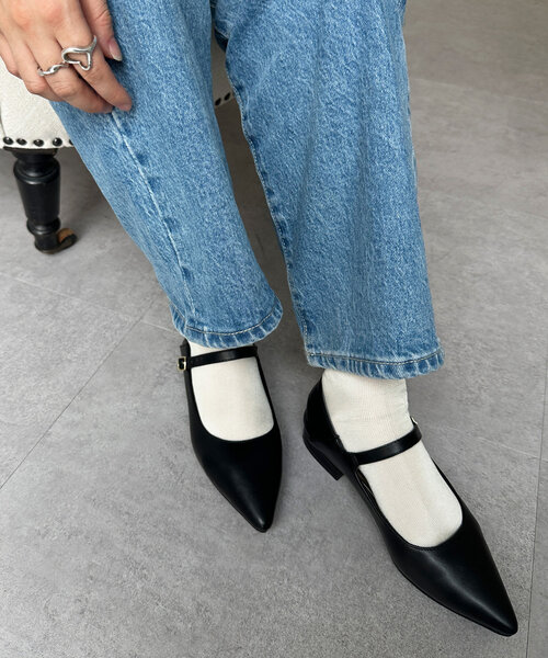 Chez toi（シェトワ）の「メリージューンフラットシューズ（パンプス・レディース・シルバー/ブラック・SMALL/MEDIUM/LARGE）」の14枚目の写真