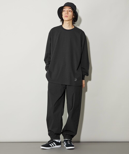 CITEN(シテン)の「<CITEN>ピンボーダーロンT(Tシャツ/カットソー・メンズ・ライム/ブラック/ライトグレー・M/L)」の9枚目の写真