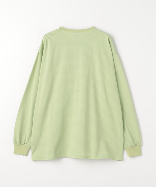 CITEN(シテン)の「<CITEN>ピンボーダーロンT(Tシャツ/カットソー・メンズ・ライム/ブラック/ライトグレー・M/L)」の17枚目の写真