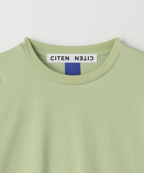 CITEN(シテン)の「<CITEN>ピンボーダーロンT(Tシャツ/カットソー・メンズ・ライム/ブラック/ライトグレー・M/L)」の18枚目の写真
