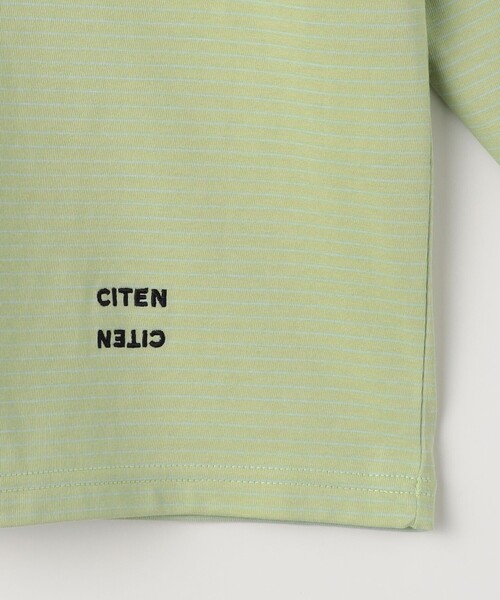 CITEN(シテン)の「<CITEN>ピンボーダーロンT(Tシャツ/カットソー・メンズ・ライム/ブラック/ライトグレー・M/L)」の20枚目の写真