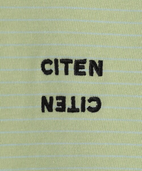 CITEN(シテン)の「<CITEN>ピンボーダーロンT(Tシャツ/カットソー・メンズ・ライム/ブラック/ライトグレー・M/L)」の21枚目の写真