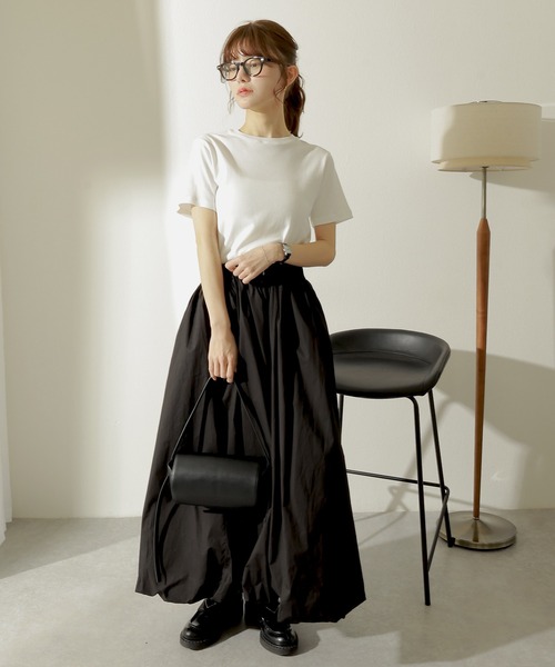 balloon volume long skirt /ギャザー ボリューム バルーン ロング