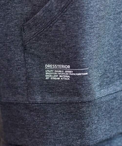 DRESSTERIOR(ドレステリア)の「【セットアップ可】ドライタッチ ハイカウントジップパーカ(パーカー・メンズ・ブラック/カーキ/ダークグレー・90/91/92/94)」の21枚目の写真