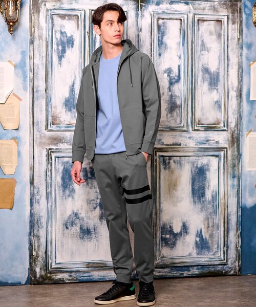 DRESSTERIOR(ドレステリア)の「【セットアップ可】ドライタッチ ハイカウントジップパーカ(パーカー・メンズ・ブラック/カーキ/ダークグレー・90/91/92/94)」の20枚目の写真