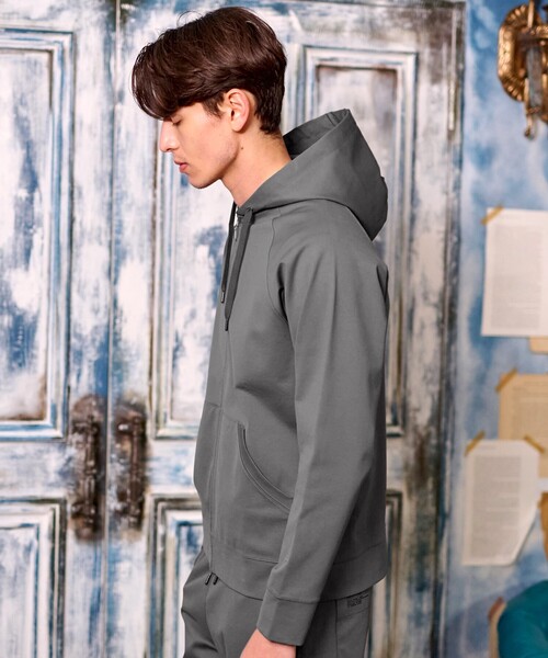 DRESSTERIOR(ドレステリア)の「【セットアップ可】ドライタッチ ハイカウントジップパーカ(パーカー・メンズ・ブラック/カーキ/ダークグレー・90/91/92/94)」の17枚目の写真