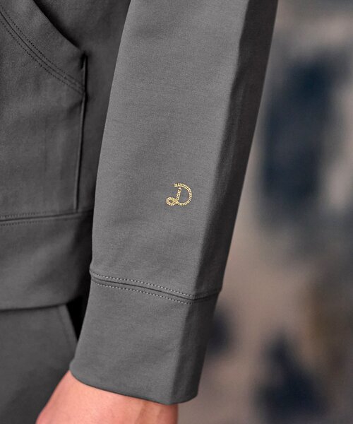 DRESSTERIOR(ドレステリア)の「【セットアップ可】ドライタッチ ハイカウントジップパーカ(パーカー・メンズ・ブラック/カーキ/ダークグレー・90/91/92/94)」の15枚目の写真