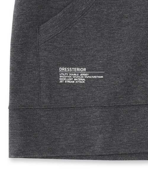 DRESSTERIOR(ドレステリア)の「【セットアップ可】ドライタッチ ハイカウントジップパーカ(パーカー・メンズ・ブラック/カーキ/ダークグレー・90/91/92/94)」の8枚目の写真