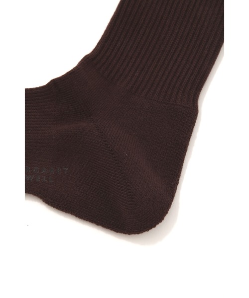 MARGARET HOWELL（マーガレットハウエル）の「PILE SOCKS（ソックス/靴下・レディース・ブラウン・-）」の3枚目の写真