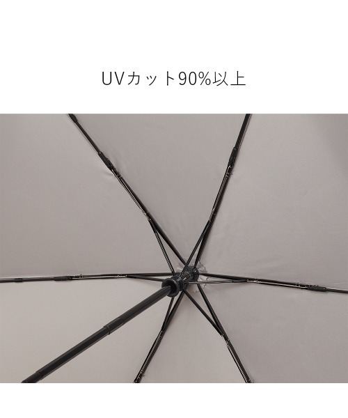 Waterfront（ウォーターフロント）の「カルオート 折 60cm 自動開閉傘 雨傘（折りたたみ傘・メンズ・ブラック/ホワイト/グレー/ブルー/グリーン/ダークネイビー/ベージュ・FREE）」の13枚目の写真