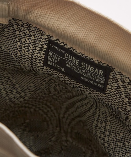 CUBE SUGAR（キューブシュガー）の「ナイロンジャガード柄巾着ミニトートバッグ（トートバッグ・レディース・ナチュラル/ブラック/ブルー・M）」の15枚目の写真