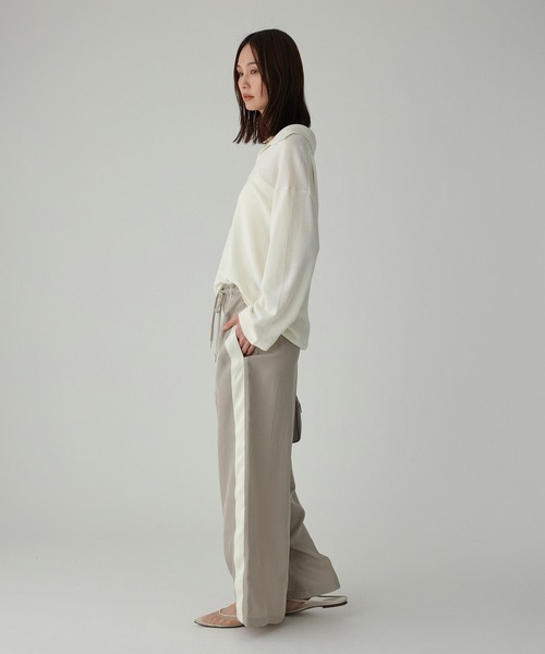 BABYLONE(バビロン)の「ラインドロストパンツ(その他パンツ・レディース・カーキ/ブラック/ブラック系その他/ベージュ/ネイビー・38inch/36inch)」の11枚目の写真