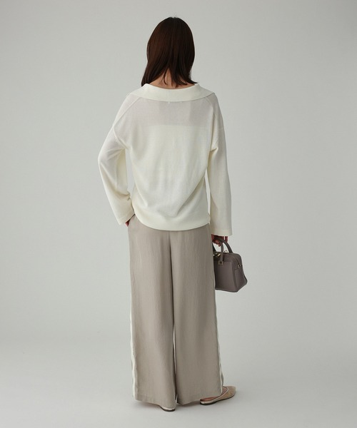 BABYLONE(バビロン)の「ラインドロストパンツ(その他パンツ・レディース・カーキ/ブラック/ブラック系その他/ベージュ/ネイビー・38inch/36inch)」の12枚目の写真